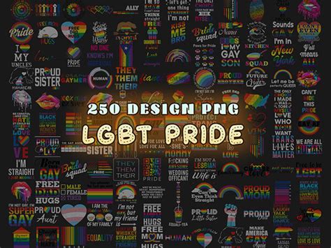 Lgbt Pride Png Bundle Gay Pride Png Rainbow Flag Pride Equality Lesbian Lgbt Png Pride