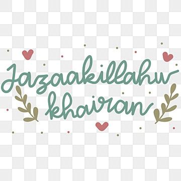 Jazakumullah Khairan PNG Transparent Images Free Download | Vector Files | Pngtree