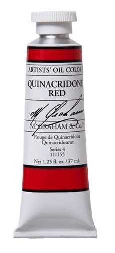 M Graham Artist Oil Ml Quinacridone Red Endeavours Thinkplay