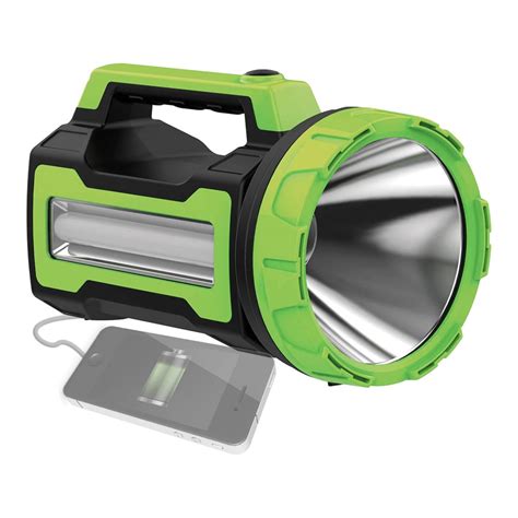 Аккумуляторный фонарь КОСМОС PREMIUM 10W LED, бок.пан. 3Вт, 3 реж раб ...