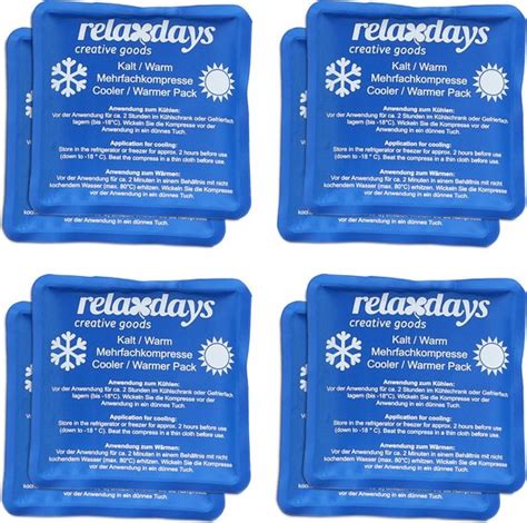 Relaxdays Gel Pack Set Van X Cm Warmte En Koudekompressen Hot Cold Bol