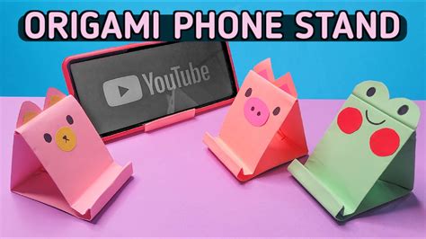 Origami Phone Stand Cute How To Make Paper Mobile Stand L Diy Origami Phone Holder Cute