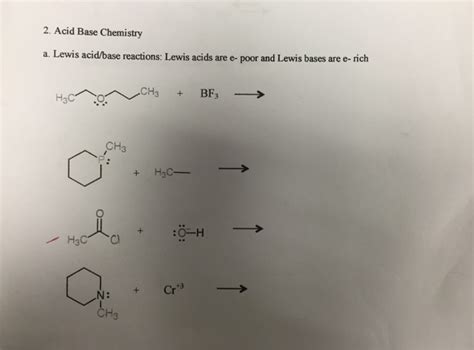 Solved Acid Base Chemistry Lewis acid/base reactions: Lewis | Chegg.com