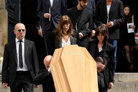 Jane Birkin Honored by Fans, Friends and Family at Paris Funeral