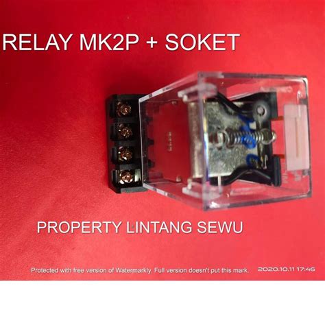 Jual Relay Mk2p 220v Ac 8 Pin Plus Soket Socket Kode Barang 9