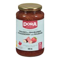 Tartinade De Type Confiture De Fraises Et Rhubarbes Dora Metro