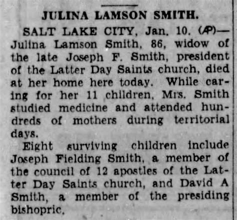 Julina Lambson Smith 1849 1936 Find A Grave Memorial