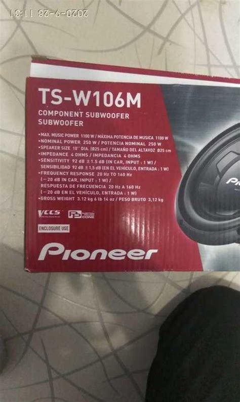 Сабвуфер Pioneer TS-W106M | Festima.Ru - Мониторинг объявлений