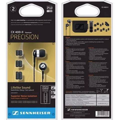 Sennheiser Cx400 Ii Auricular Inear (color Negro) Fact. Ayb | Cuotas ...