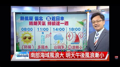 2022 08 11中視新聞全球報導 氣象時間 Youtube