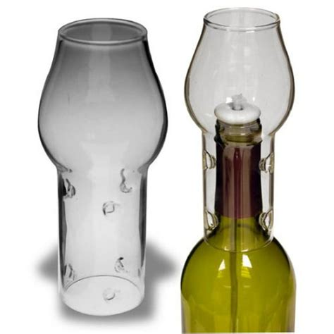 National Artcraft Flame Protector Glass Chimney For Wine Bottle Oil Lamps And Candles Walmart