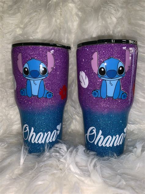 Stitch Tumbler Lilo And Stitch Cup Stitch Glitter Tumbler Etsy Israel