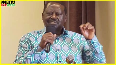 Raila Speech Today To International Media About Handshake With Ruto