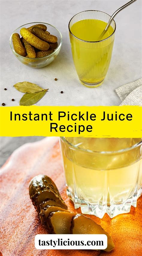 Instant Pickle Juice Recipe Tastylicious Pickle Juice Recipe