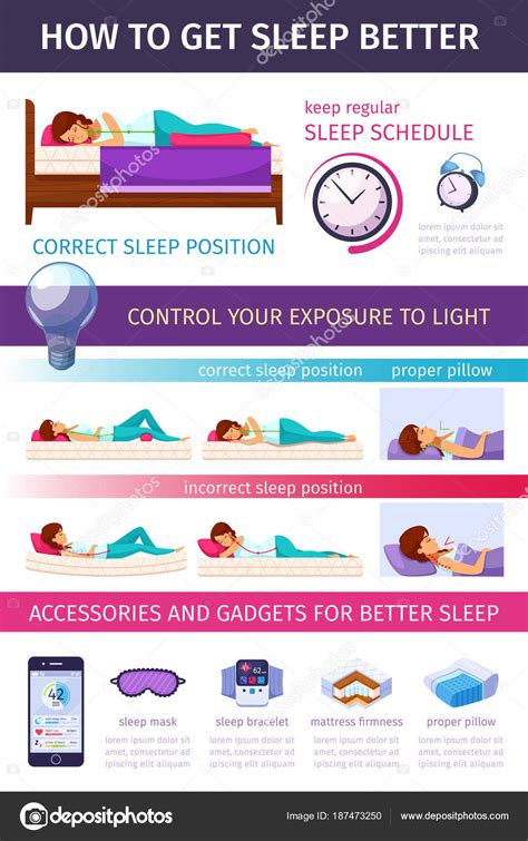 Right Angle Sleeping Infographics Stock Vector Image By ©macrovector