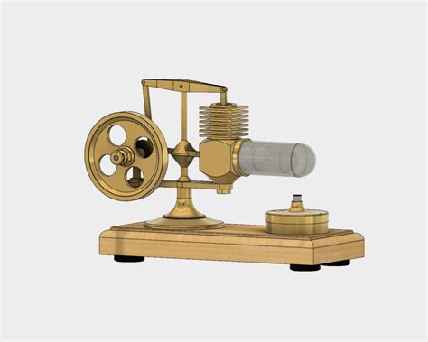 Stirling Motor 3D CAD Model Library GrabCAD