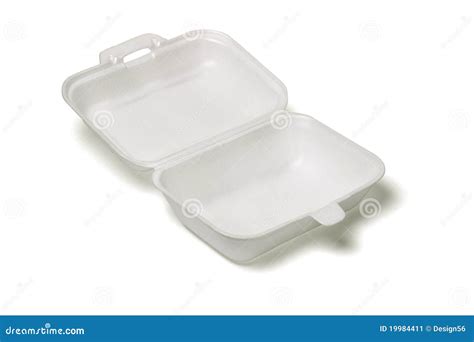 Open Empty Styrofoam Takeaway Box Stock Image Image Of Cutout Foam