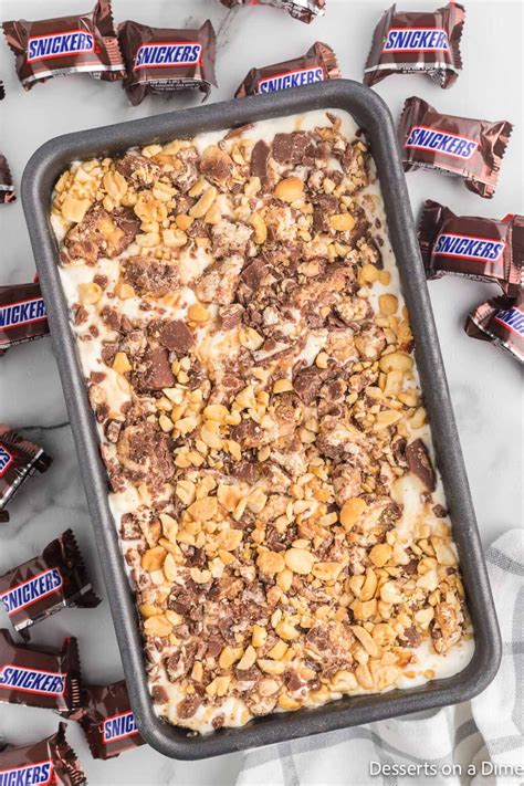 Snickers Ice Cream Recipe - Desserts on a Dime