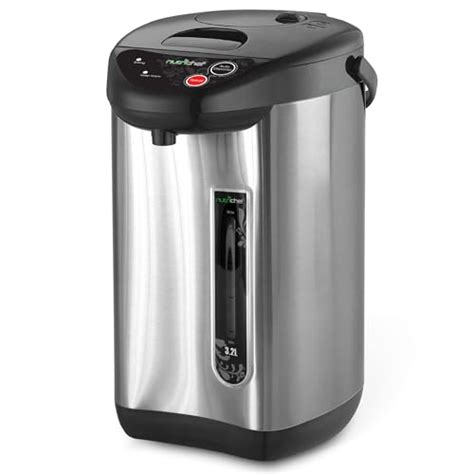 Nutrichef Hot Water Urn Pot Insulated Stainless Steel Auto Manual Dispense Auto Boiler Safety