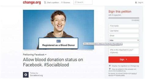 Should Mark Zuckerberg allow blood donation status on Facebook ...