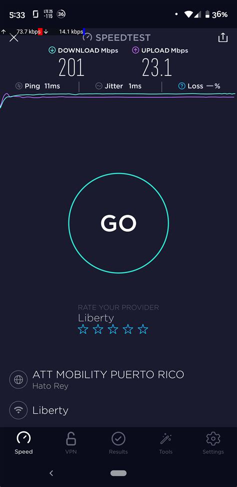 200/25 plan Liberty Puerto Rico : r/speedtest