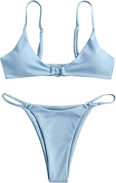 Nhnkb Mini Bikini Sexy Da Donna Reggiseno Con Spalline Sottili Bikini