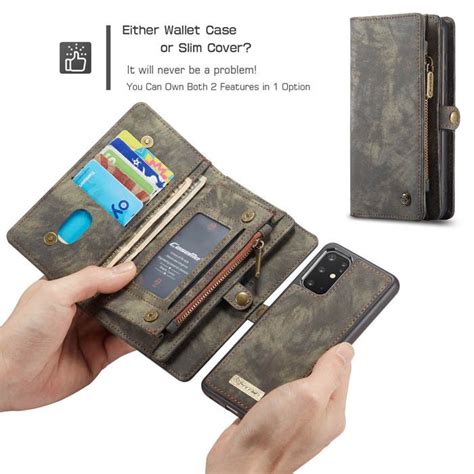 A Person Holding An Open Wallet Case In Their Left Hand And The Other One With A Credit Card Slot