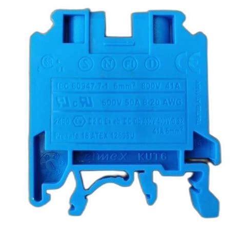 Elmex Kut Terminal Block Connectors Din Rail Mounting A At Rs