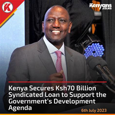 Kenyans Co Ke On Twitter Kenya Secures Ksh70 Billion Syndicated Loan