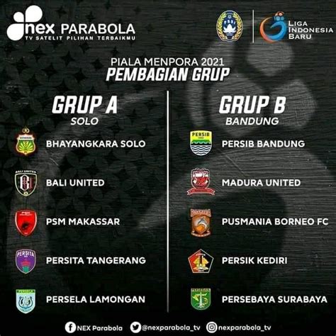 Ini Pembagian Grup Dan Jadwal Piala Menpora 2021 Untuk Siaran Langsung