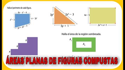 área De Figuras Planas ¿cómo Calcular Las áreas De Figuras Compuestas