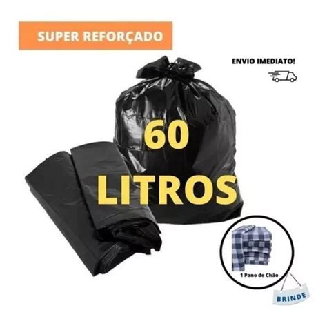 Saco De Lixo Litros Refor Ado Grosso Resistente Qualidade Mercadolivre