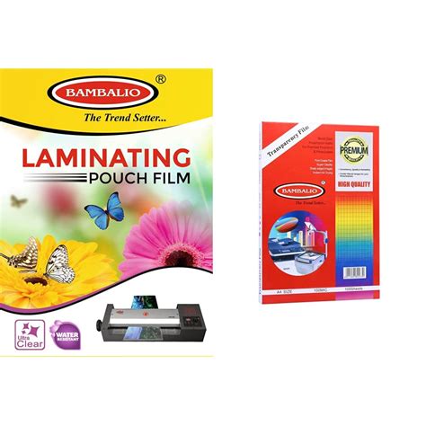 Bambalio Professional Thermal Laminating Pouch A Size Bambalio Ohp