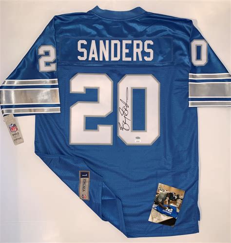 Barry Sanders Signed Lions Jersey - The Autograph Source