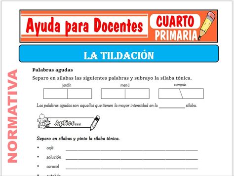 Tips De Tildaci N Para Cuarto De Primaria Escuela Primaria Hot Sex