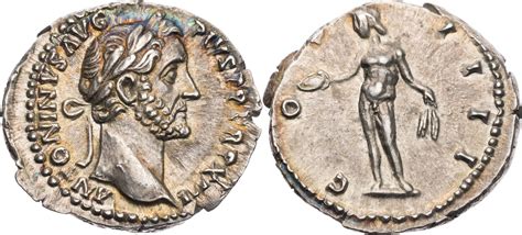 R Mische Kaiserzeit Denar N Chr Antoninus Pius Kopf Bonus