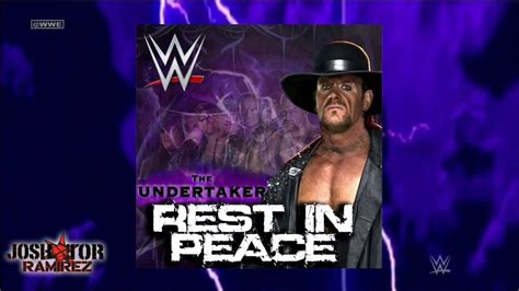 WWE Rest In Peace Undertaker By Jim Johnston DL With Custom Cover