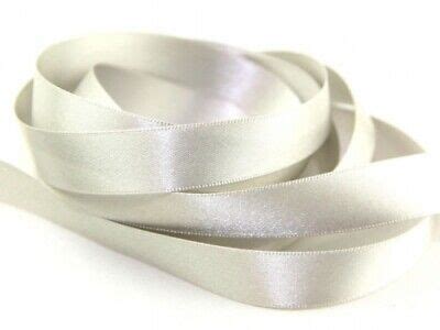 Berisfords Double Faced Satin Ribbon Silver Grey Mm Per Metre