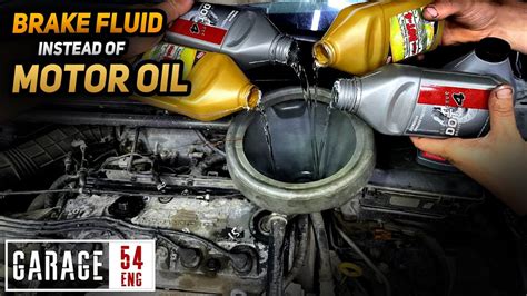 We Replace Motor Oil With Brake Fluid What Will Happen Youtube