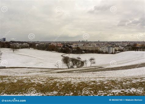 Winter View at Olympiapark Munich Munchen Germany Stock Photo - Image ...