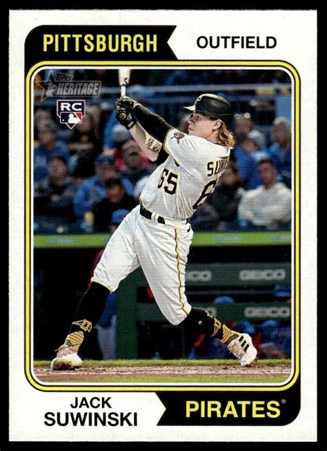 Topps Heritage Jack Suwinski Rookie Pittsburgh Pirates Ebay