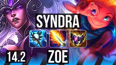 SYNDRA Vs ZOE MID Dominating KR Grandmaster 14 2 YouTube