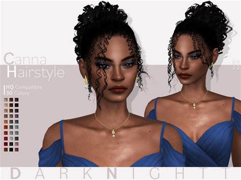 The Sims Resource Canna Hairstyle Sims Hair Sims 4 Afro Hair Sims