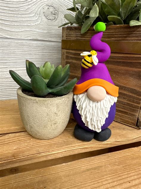 Gnome With Plant Succulent Gnomes Home Decor Etsy