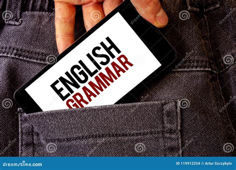 Conceptual Hand Writing Showing English Grammar Business Photo