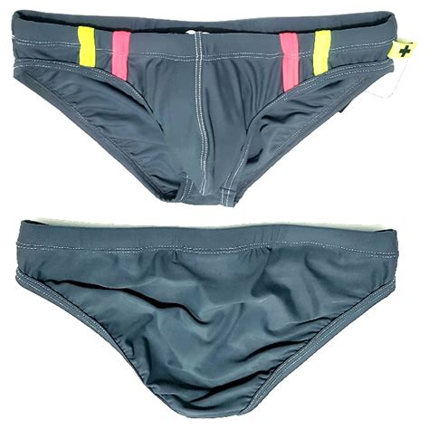 SOLD Authentic ANDREW CHRISTIAN Almost Naked Sports Bikini Swim Brief ASH GREY X Small