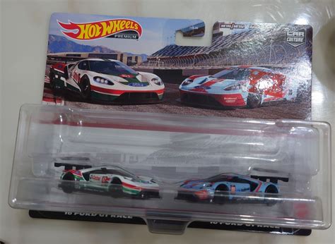 Hot Wheels 風火輪 汽車文化 膠胎 2016 FORD 福特 GT RACE 雙車組 書籍休閒與玩具 玩具公仔桌遊在旋轉拍賣