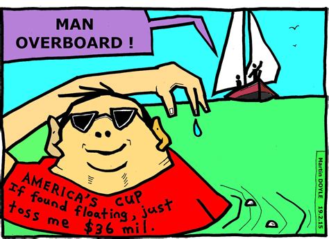 Martin Doyle Cartoon: Man overboard! | Scoop News