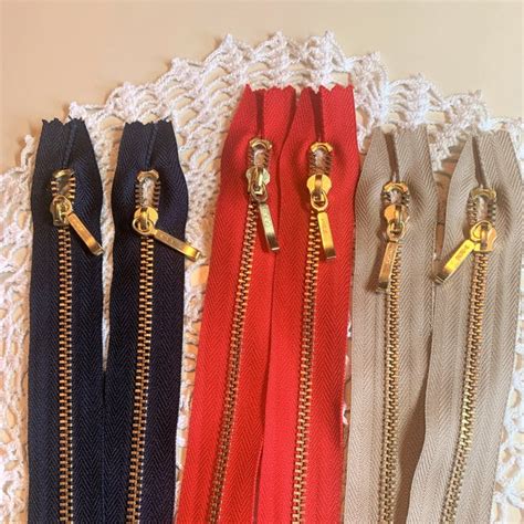 Ykk Metal Zippers Etsy