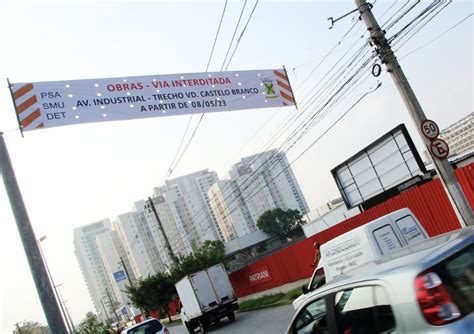 Santo Andr Interdita Trecho Da Avenida Industrial Para Obras No